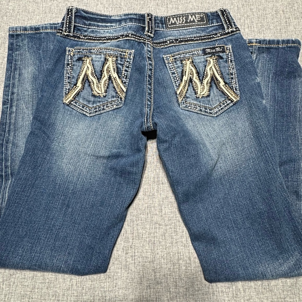 Miss Me The M Series Distressed Skinny Jeans Size 27 - Picture 6 of 8